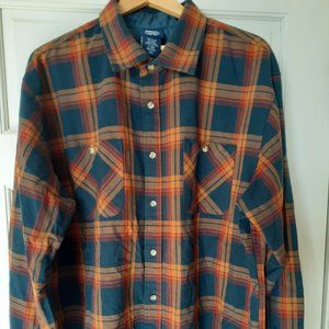 John Blair Men's Flannel Shirt, Size L